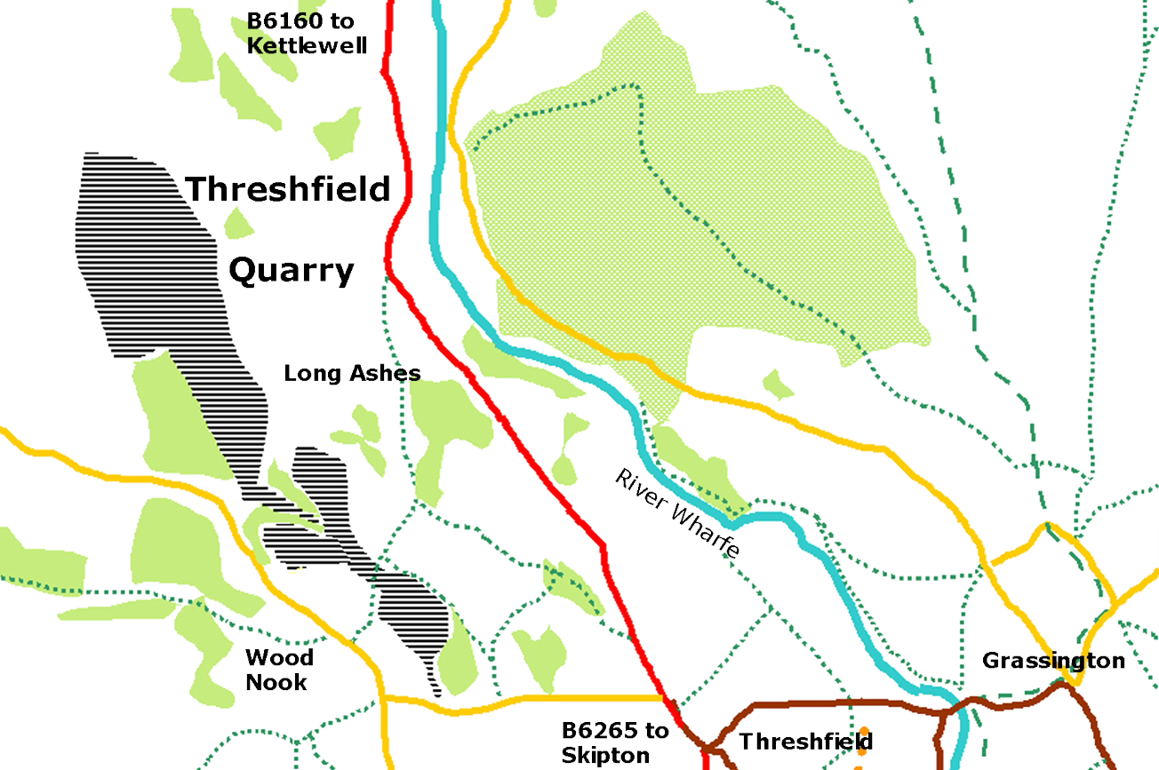 Threshfield Quarry Graphic Map